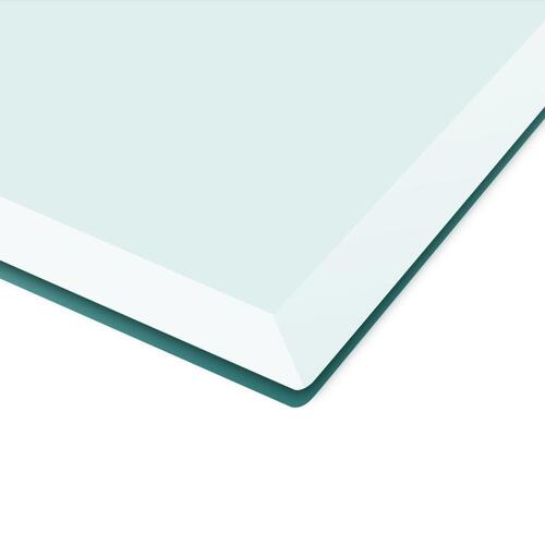 Bordplade hærdet glas firkant 700 x 700 mm