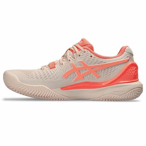 Tennissko til damer Asics Gel-Resolution 9 Clay Laksefarvet 37