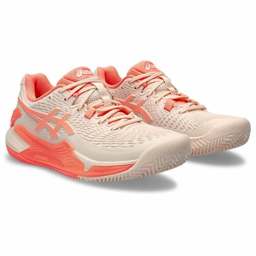 Tennissko til damer Asics Gel-Resolution 9 Clay Laksefarvet 37