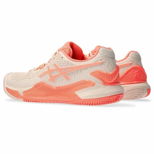 Tennissko til damer Asics Gel-Resolution 9 Clay Laksefarvet 37