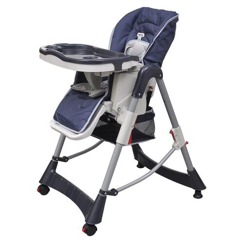 Babyhøjstol Deluxe mørkeblå højdejusterbar