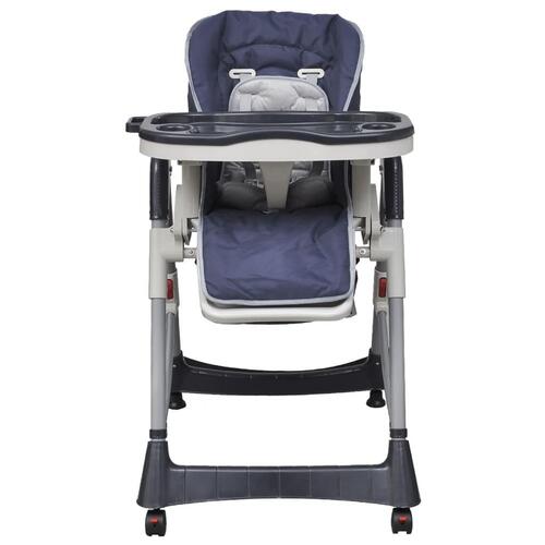 Babyhøjstol Deluxe mørkeblå højdejusterbar