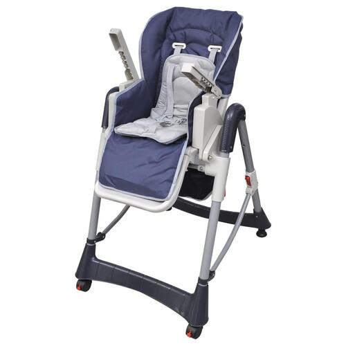 Babyhøjstol Deluxe mørkeblå højdejusterbar