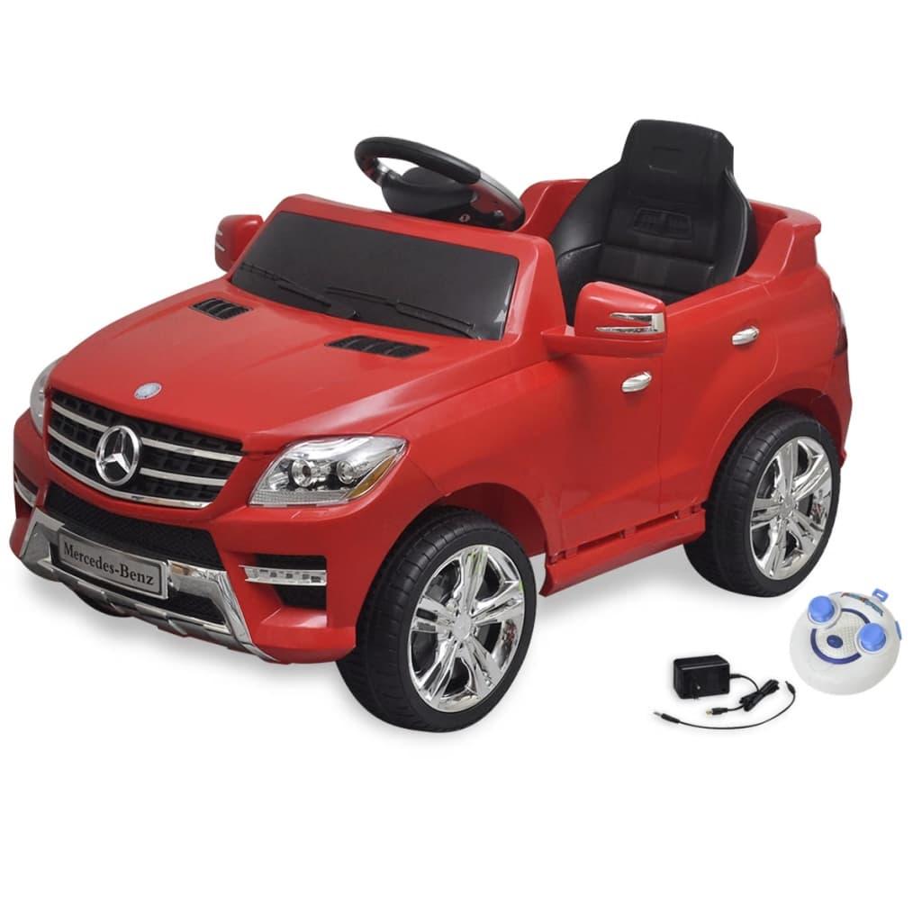 Elektrisk ride-on bil, Mercedes Benz ML350, rød, 6 V, m/fjernbetjening