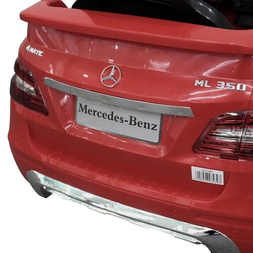 Elektrisk ride-on bil, Mercedes Benz ML350, rød, 6 V, m/fjernbetjening