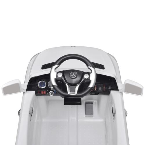 Elektrisk ride-on bil, Mercedes Benz ML350, hvid, 6 V m/fjernbetjening