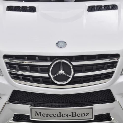 Elektrisk ride-on bil, Mercedes Benz ML350, hvid, 6 V m/fjernbetjening