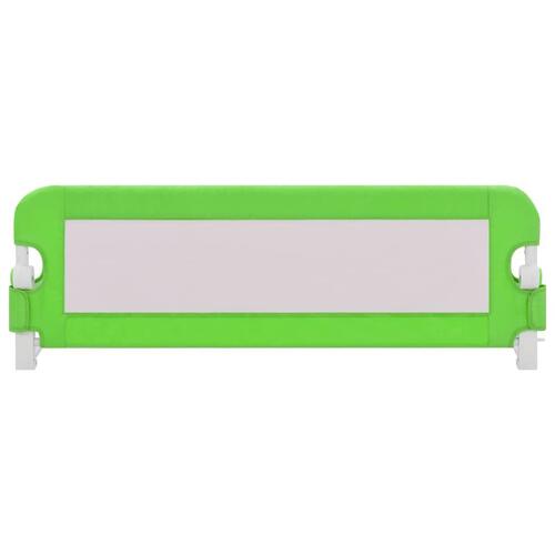 Sengegelænder til barneseng 120 x 42 cm polyester grøn