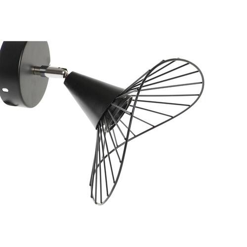 Væglampe Sort Metal 50 W 220 V Urban 21 x 22 x 22 cm