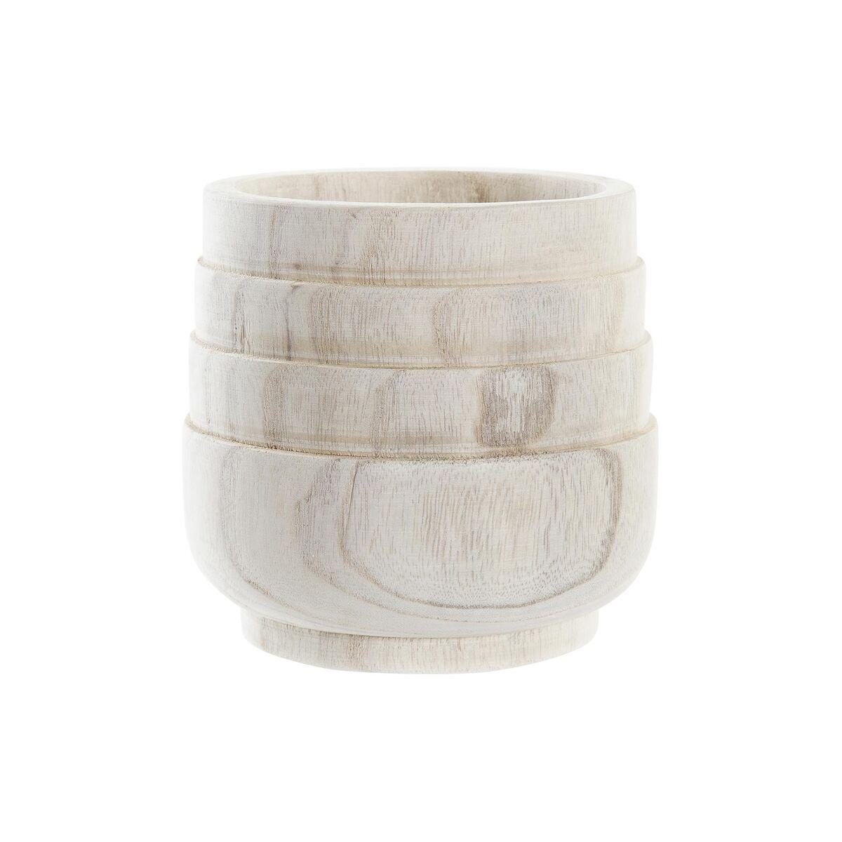 Urtepotte - brun/natur, firkantet boho 17 x 17 x 16 cm billede