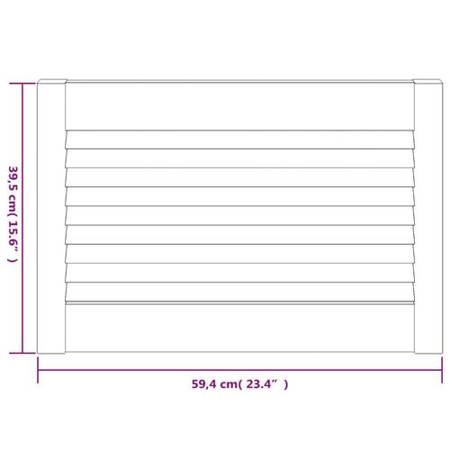 Skabslåger 2 stk. 39,5x59,4 cm lameldesign massivt fyrretræ