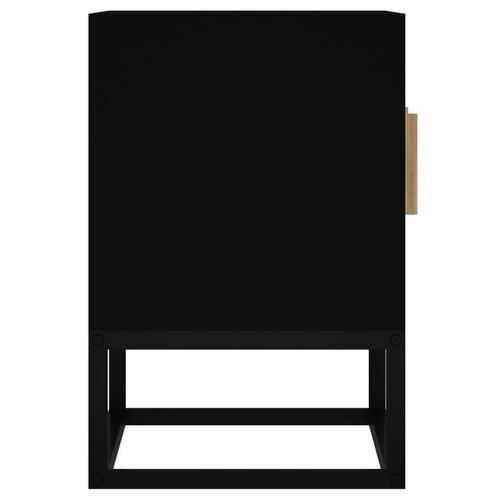 Tv-bord 105x30x45 cm konstrueret træ og jern sort