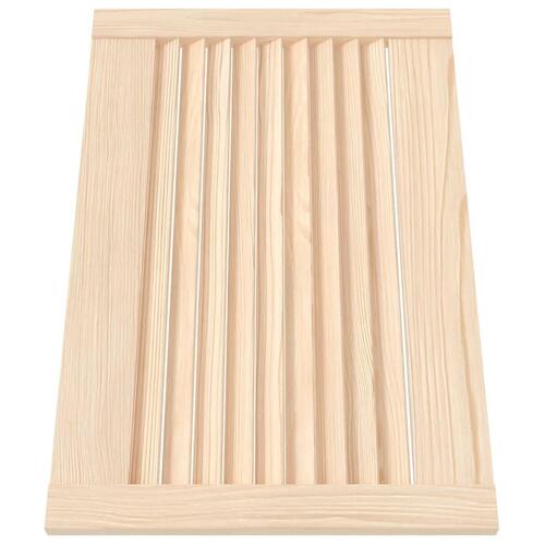 Skabslåger 4 stk. 39,5x59,4 cm lameldesign massivt fyrretræ