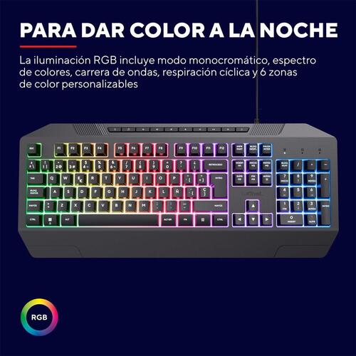 Tastatur Trust 24998 Sort