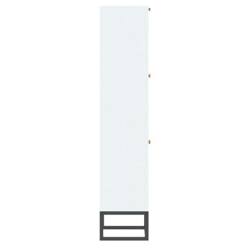 Skoskab 52x25x120 cm konstrueret træ hvid