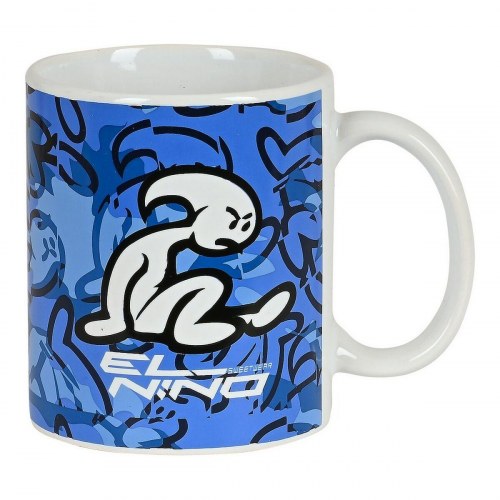 Krus keramik El Niño Blue Bay - blå, 350 ml