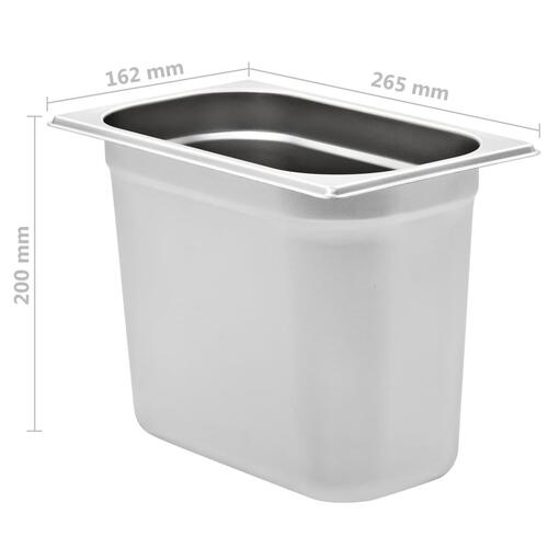 Gastronorm beholder 4 stk. GN 1/4 200 mm rustfrit stål