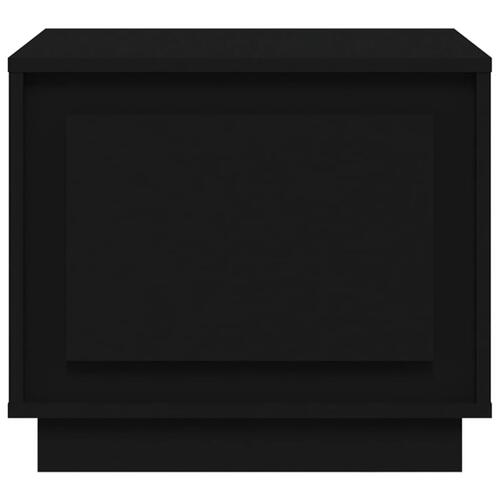Sofabord 51x50x44 cm konstrueret træ sort