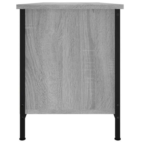 Tv-bord med låger 102x35x45 cm konstrueret træ grå sonoma-eg