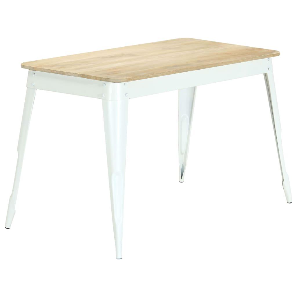 Spisebord 120 x 60 x 76 cm massivt mangotræ
