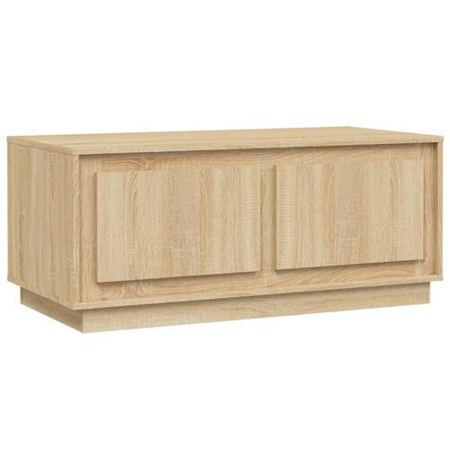 Sofabord 102x50x44 cm konstrueret træ sonoma-eg