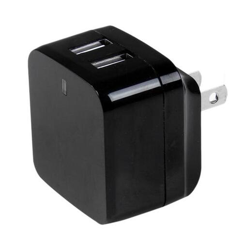 Vægoplader Startech USB2PACBK Sort