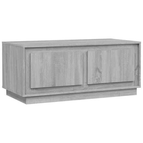 Sofabord 102x50x44 cm konstrueret træ grå sonoma-eg