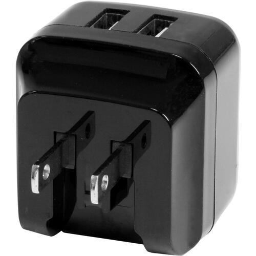 Vægoplader Startech USB2PACBK Sort