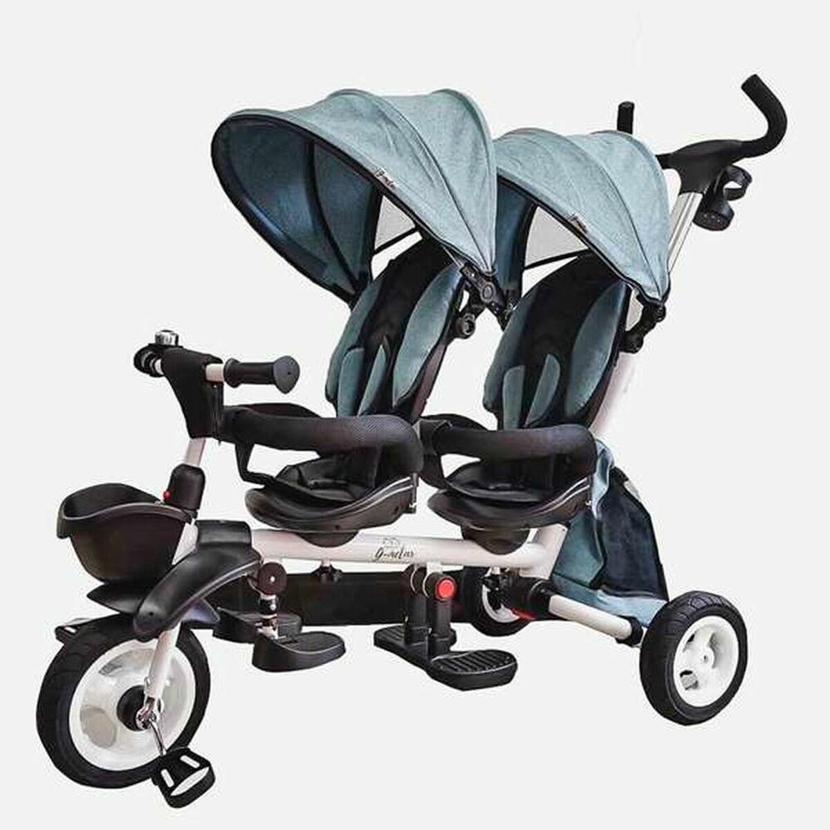 Klapvogn til baby New Giro Twin Venskabsby Turkisblå 125 x 51 x 110 cm