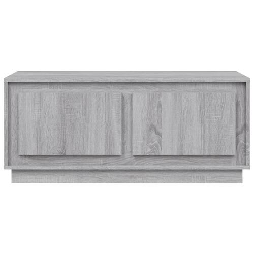 Sofabord 102x50x44 cm konstrueret træ grå sonoma-eg