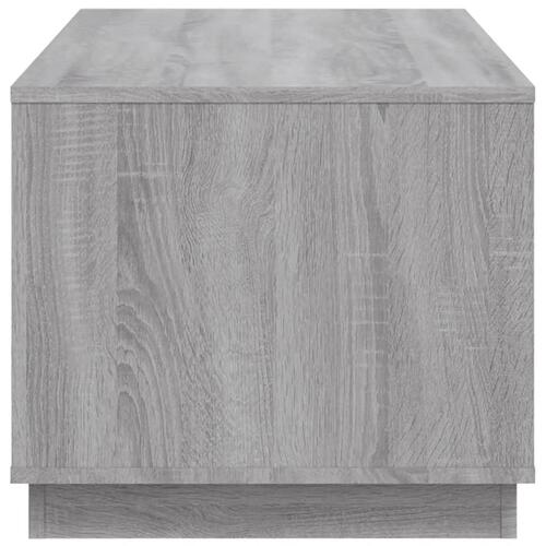 Sofabord 102x50x44 cm konstrueret træ grå sonoma-eg