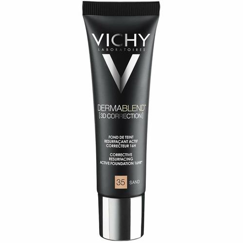 Flydende makeup foundation Vichy Dermablend 3D Correction 30 ml Spf 25 Nº 35 Sand