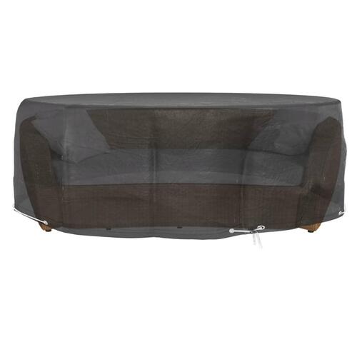 Overtræk til loungesæt 2 stk. Ø236x67 cm 10 øjer rundt
