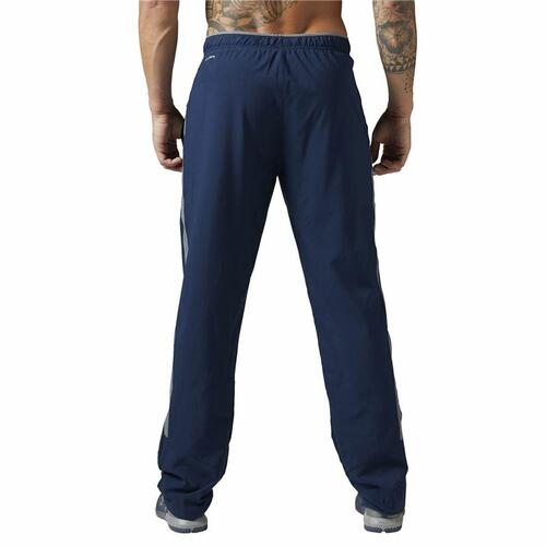 Lange sportsbukser Reebok Workout Ready Mørkeblå Mænd S