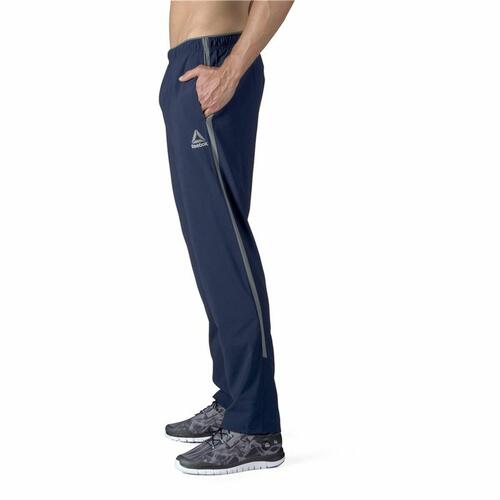 Lange sportsbukser Reebok Workout Ready Mørkeblå Mænd S