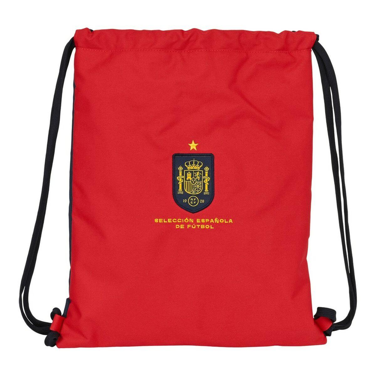 Skoletaske gymbag Real Federación Española de Fútbol - blå/rød 35 × 40 × 1 cm