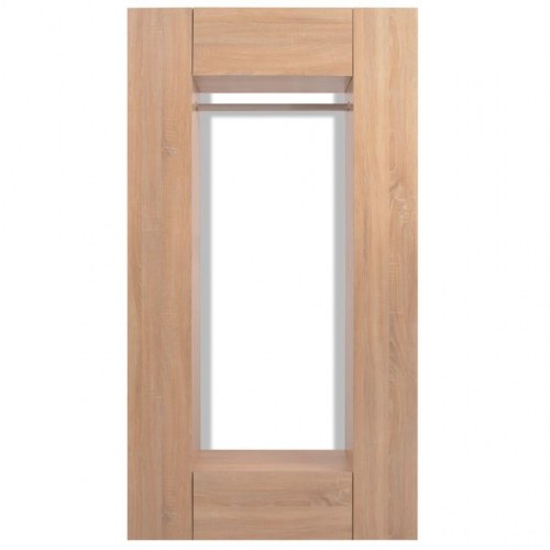 Klædeskab i spånplader 106 x 36,5 x 192 cm beige
