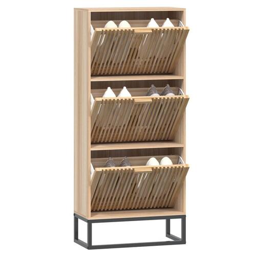 Skoskab 52x25x120 cm konstrueret træ