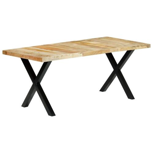 Spisebord 180 x 90 x 76 cm massivt mangotræ