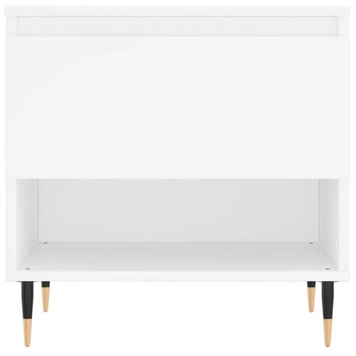 Sofabord 50x46x50 cm konstrueret træ hvid