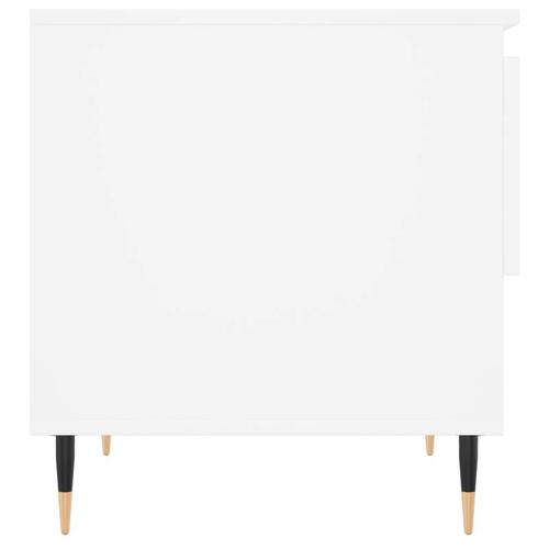 Sofabord 50x46x50 cm konstrueret træ hvid