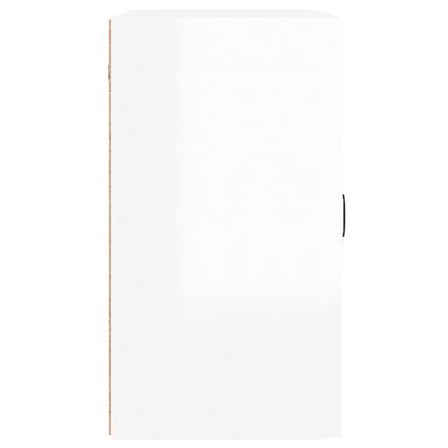 Vægskab 60x31x60 cm konstrueret træ hvid højglans