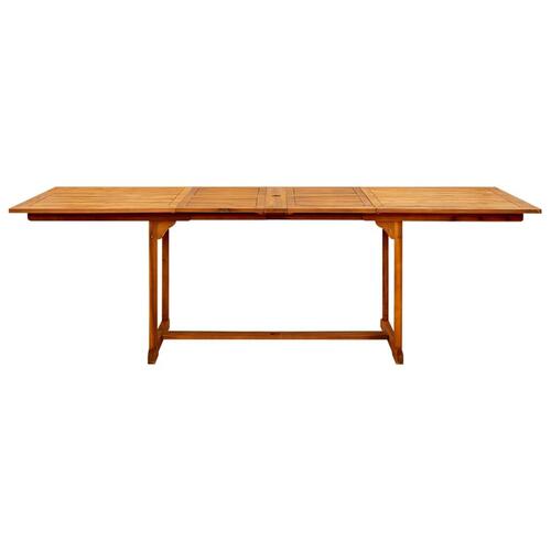 Havebord (160-240)x100x75 cm massivt akacietræ