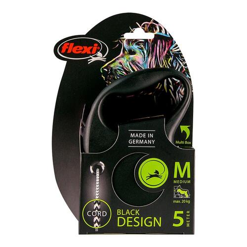 Hundesnor Flexi BLACK DESIGN Sølvfarvet XS