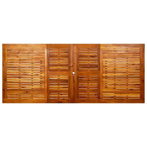 Havebord (160-240)x100x75 cm massivt akacietræ