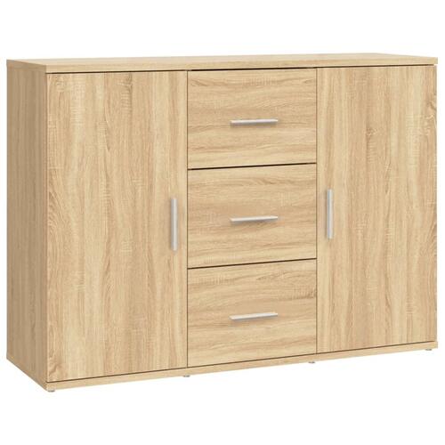 Skænk 91x29,5x65 cm konstrueret træ sonoma-eg