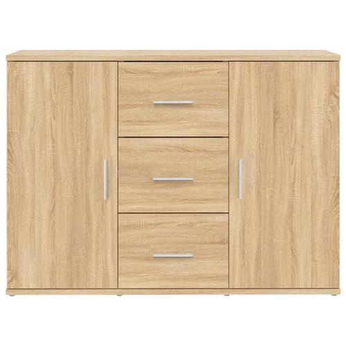 Skænk 91x29,5x65 cm konstrueret træ sonoma-eg