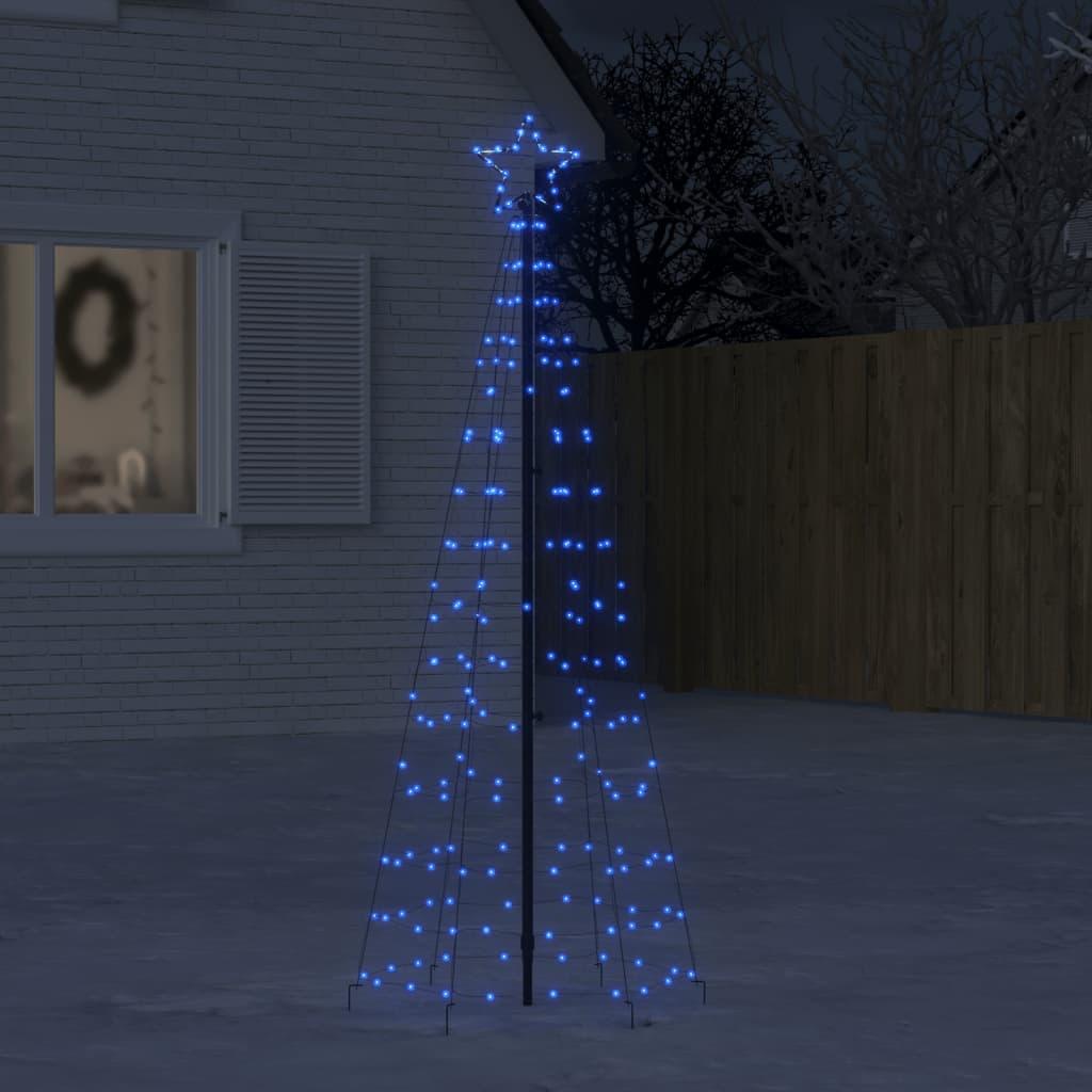 LED-juletræ med spyd 220 LED'er 180 cm blåt lys