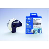 Printer labels Brother DK11219 Hvid Sort/Hvid
