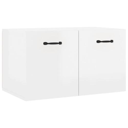Vægskab 60x36,5x35 cm konstrueret træ hvid højglans
